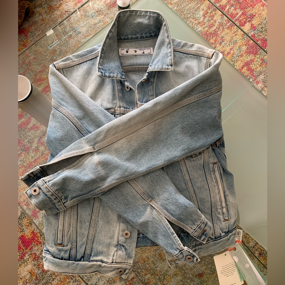 Off-White 
Light Blue Denim Jacket